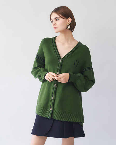 Forest Green College Cardigan – ADEAM