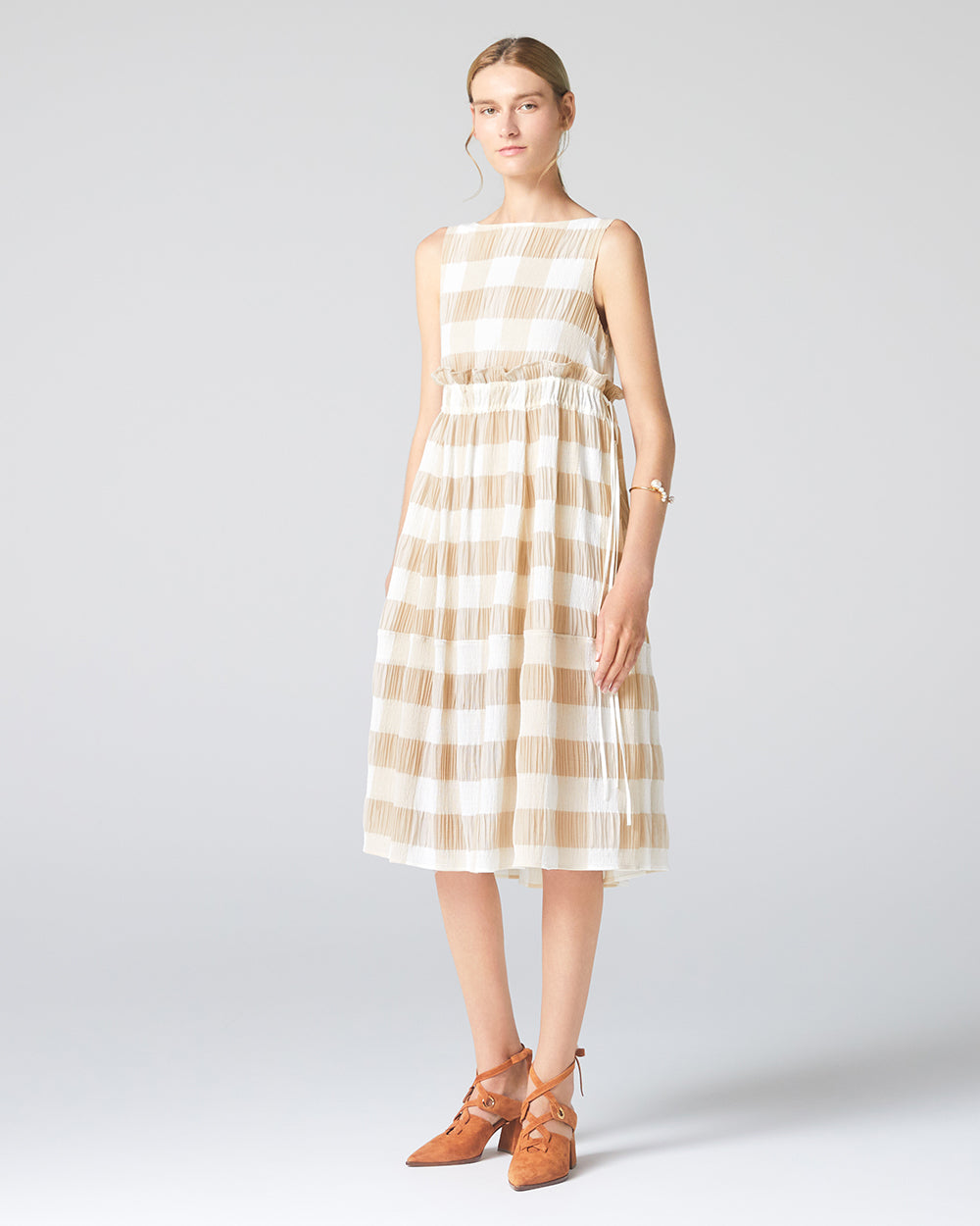 SAND BEIGE SANDBAR DRESS – ADEAM