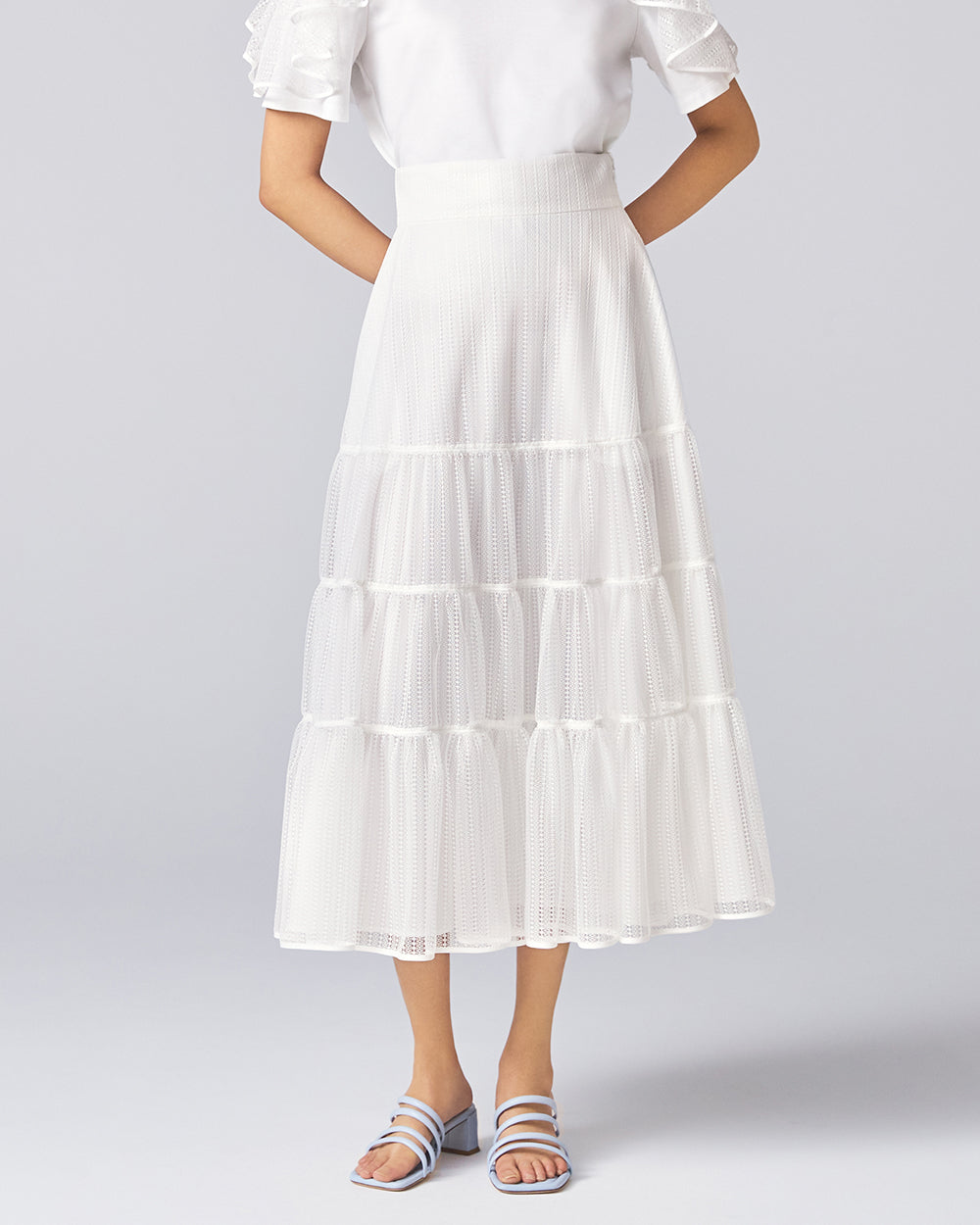 ホワイト タビニットドレス – ADEAM