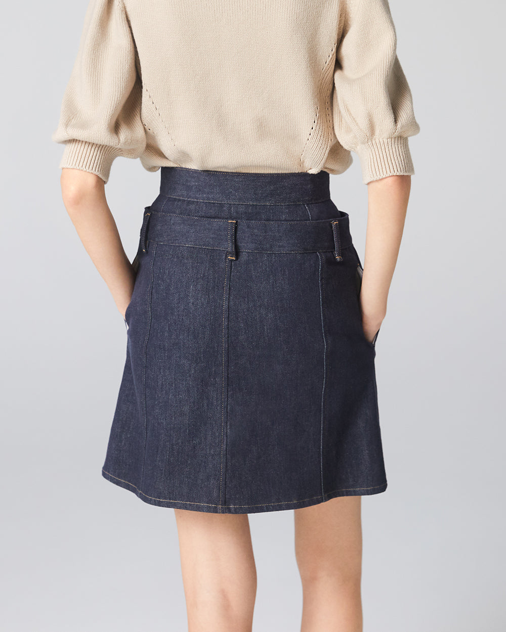 INDIGO IVY MINI SKIRT – ADEAM