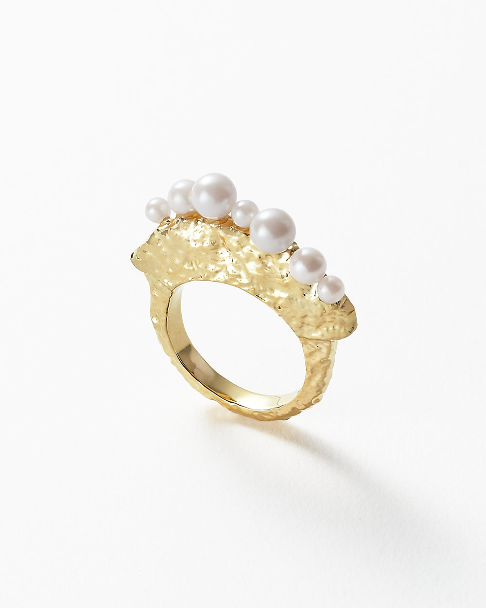 Pearl on sale crown ring